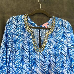 Lilly Pulitzer Embellished Colby Romper Size L